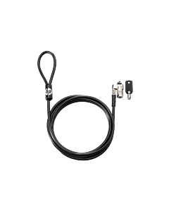 HP Nano Master Keyed Cable Lock - 6 ft Cable - Master Keyed Lock - Zinc Alloy, Galvanized Steel, Polyvinyl Chloride (PVC), Stainless Steel, Vinyl 