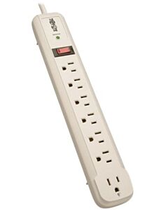 RIGHT ANGLE ON STRIP Tripp Lite Protect It! 7-Outlet Surge Protector 4 ft. 